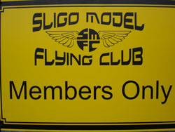 Members Only sign at airfield gate